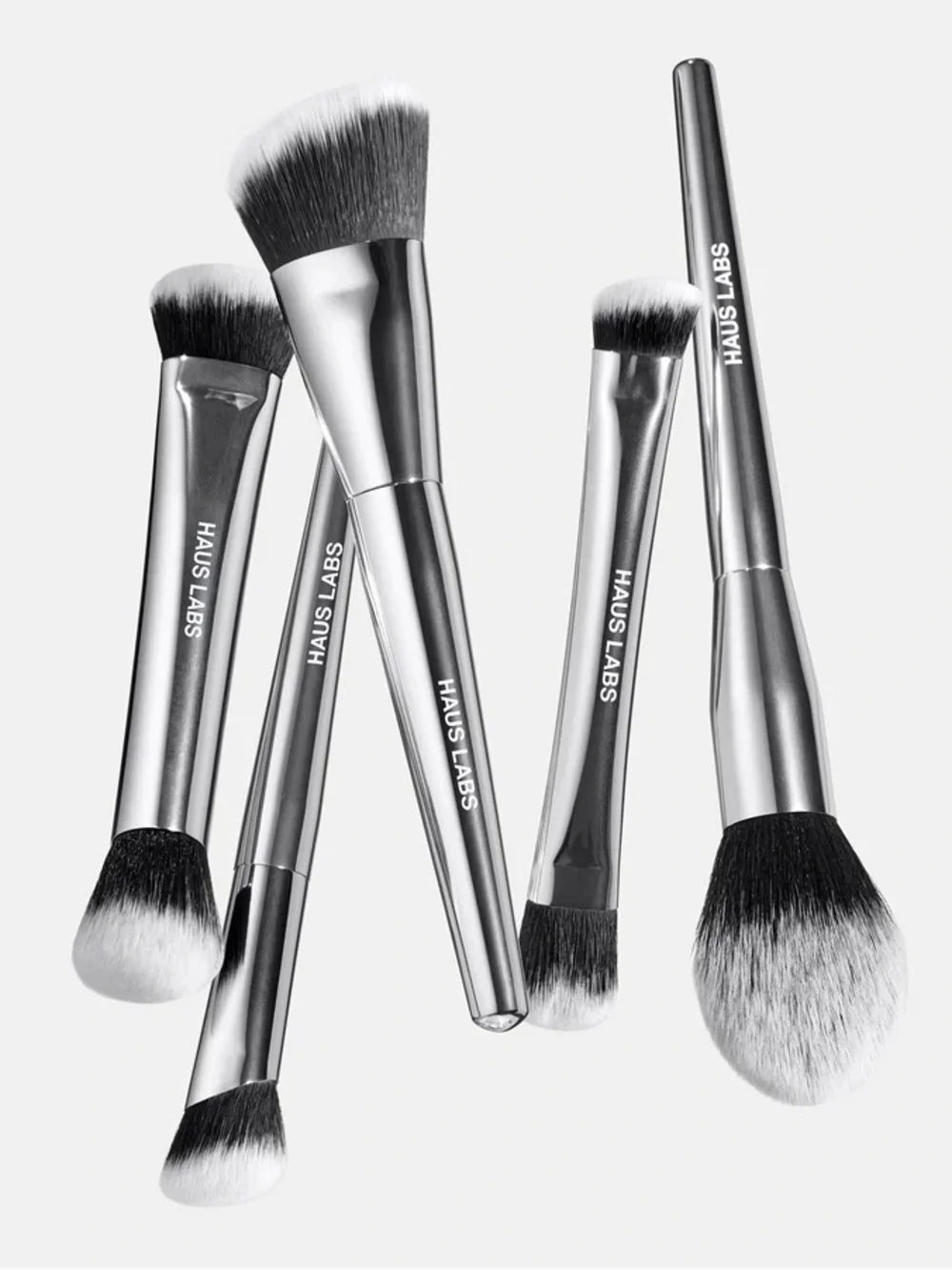 Haus Labs By Lady Gaga Silver & Black Angled Foundation Brush